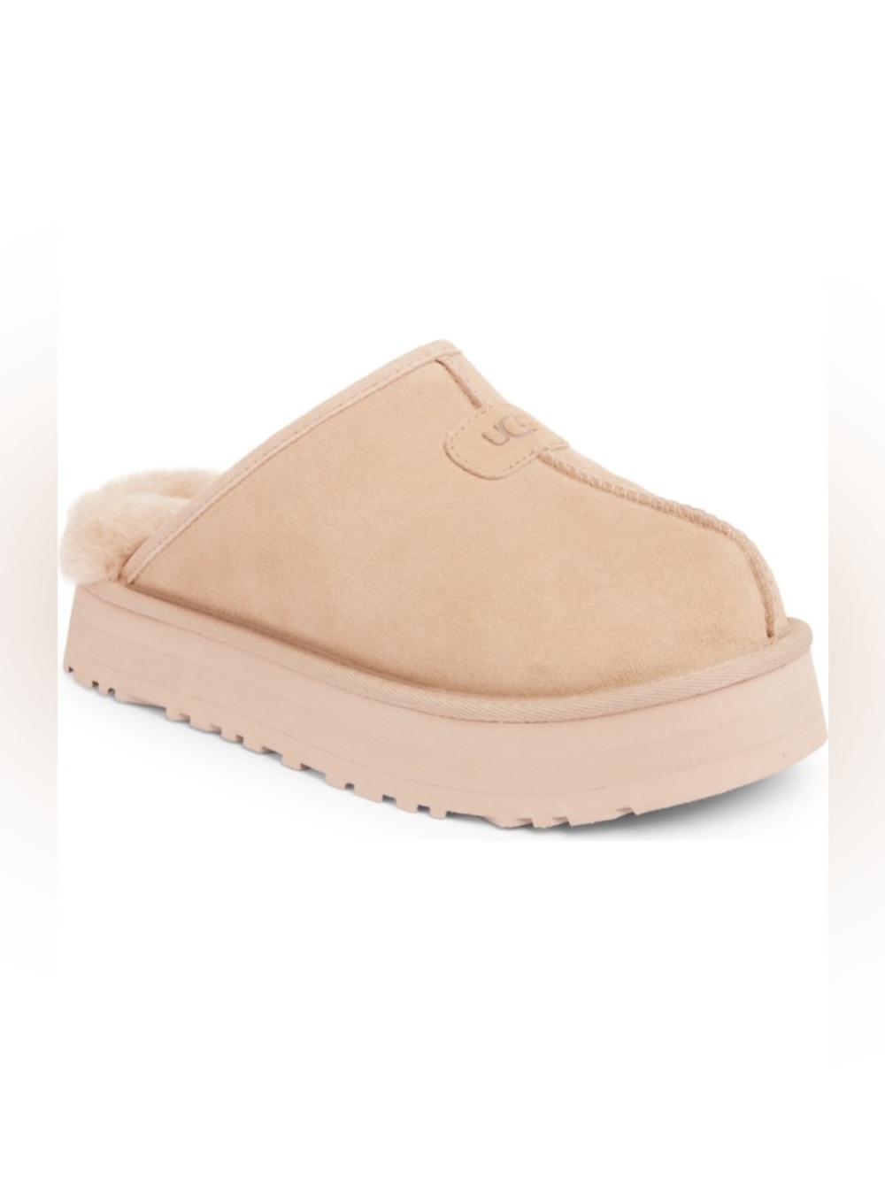UGG Discoquette Slide Slipper Women 9M MDSD Platform Shearling